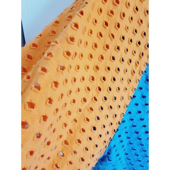 NFL Team Apparel Women's Miami Dolphins Teal Orange Long Sleeve Crop Top‎ Net - Picture 7 of 11